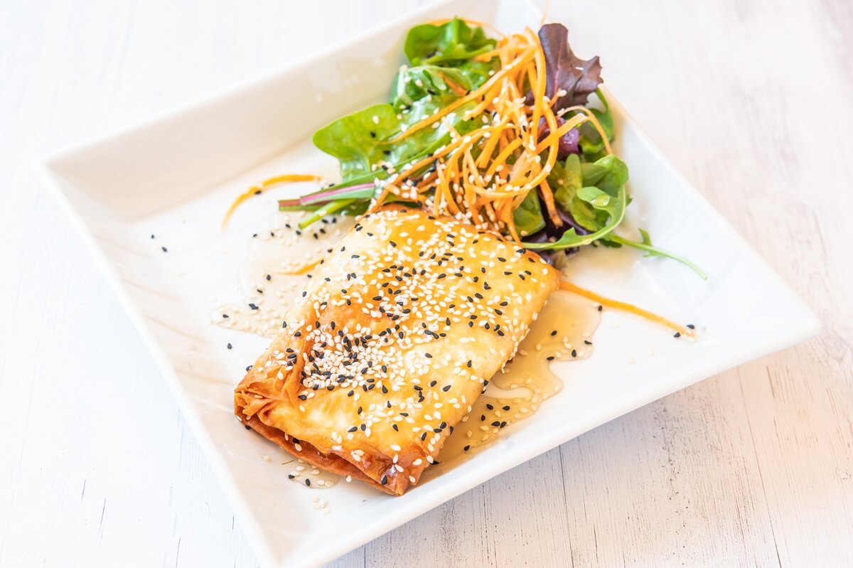 Feta cheese with honey